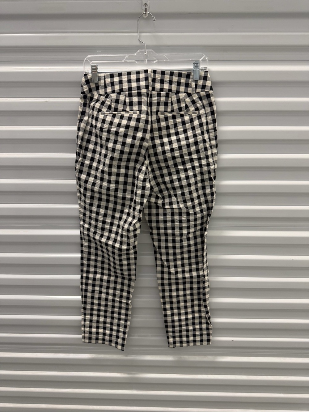 LOFT Black & White Gingham Chinos - Julie Straight Size 2 - Picture 4 of 4